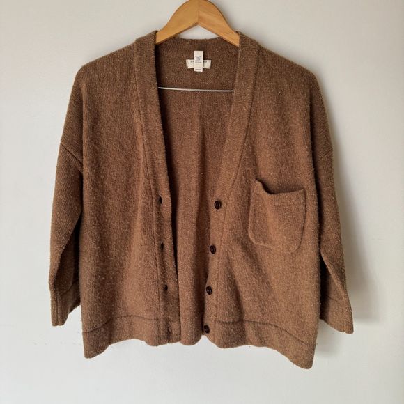 Land's End Canvas Lambswool Boyfriend Cardigan - Picture 11 of 15